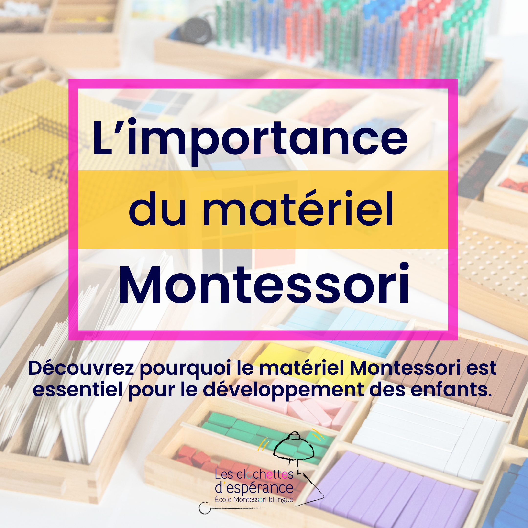 L'importance du matériel Montessori — slide 1